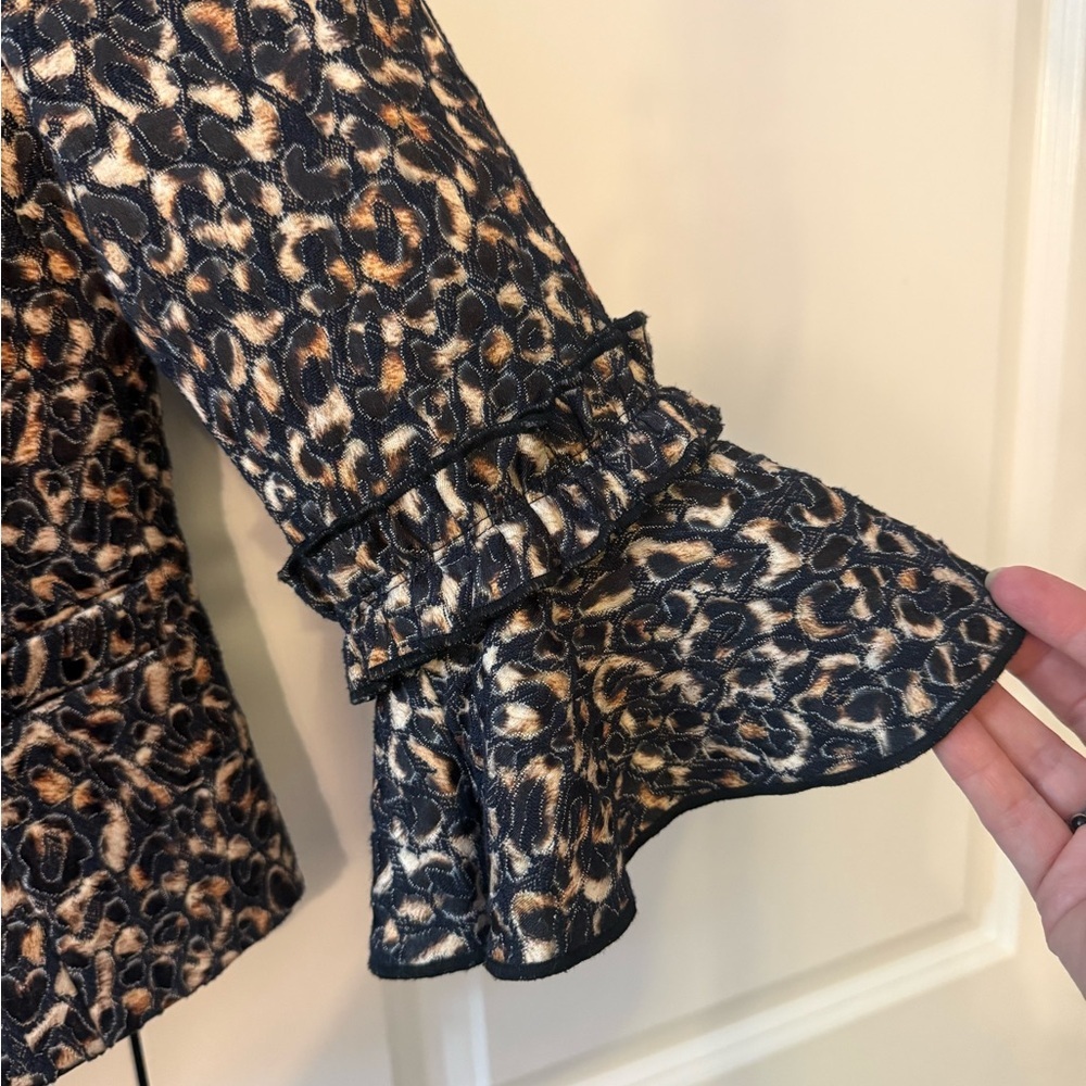 W by Worth Leopard Print Jacket - Picture 3 of 6